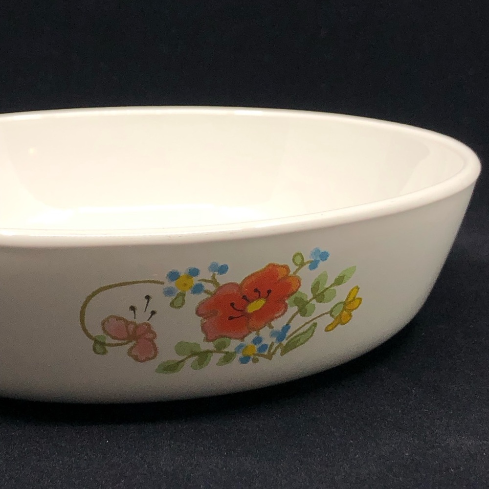 CorningWare wildflower skillet 6.5" pan, - 11" with handle, Rare vintage